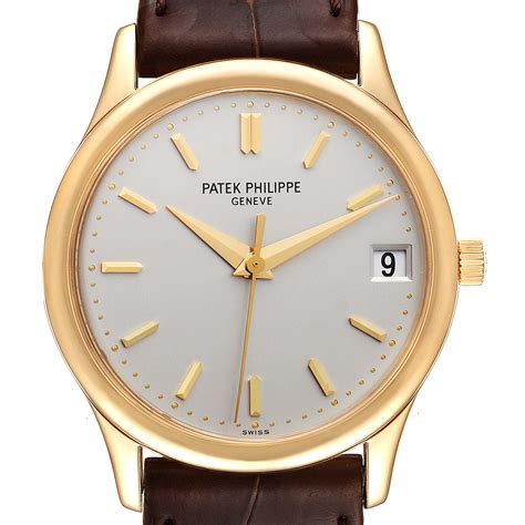 patek philippe calatrava yellow gold|philippe patek calatrava price.